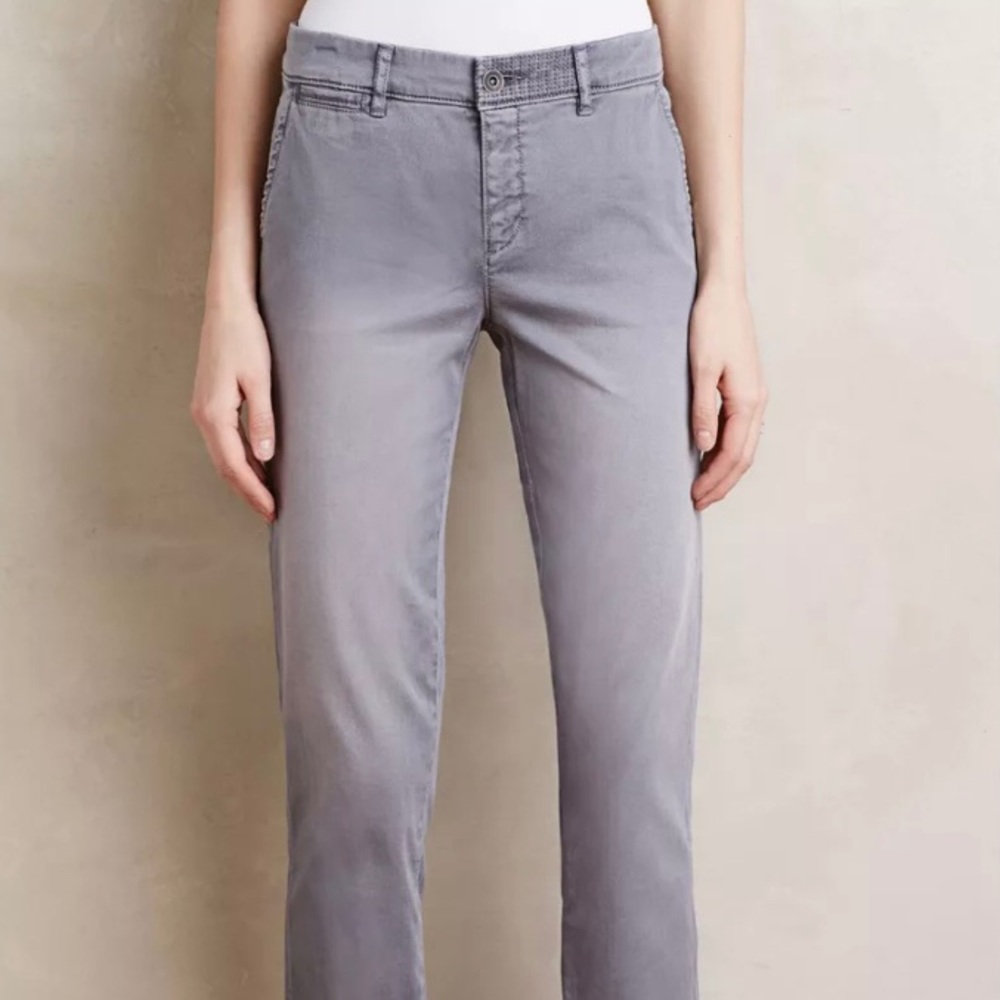 Anthropologie Pilcro Stet Chino Pants in Grey
